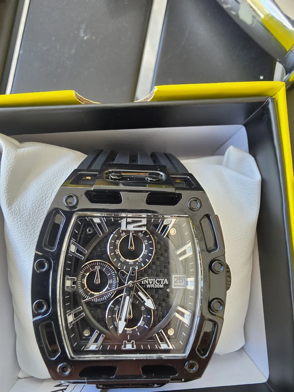 NEW Invicta S1 Rally Chronograph 42mm Men's Black Silicone Watch - Model 70146